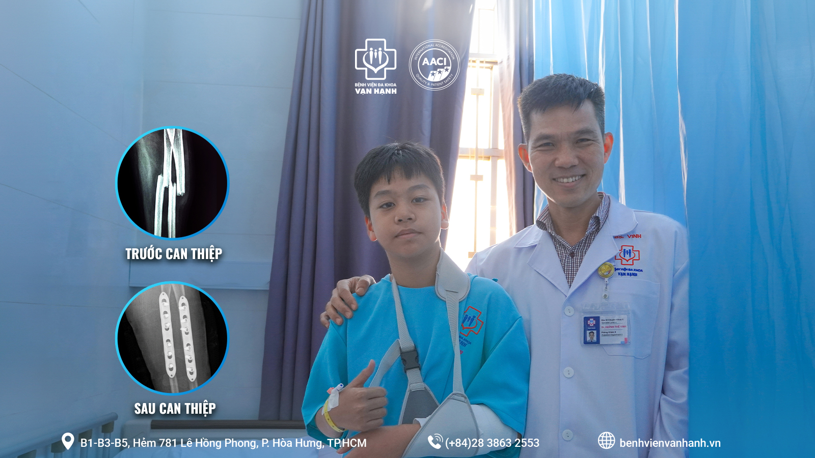 Phẫu thuật cấp cứu thành công ca gãy gập hai xương cẳng tay ở bệnh nhi 13 tuổi