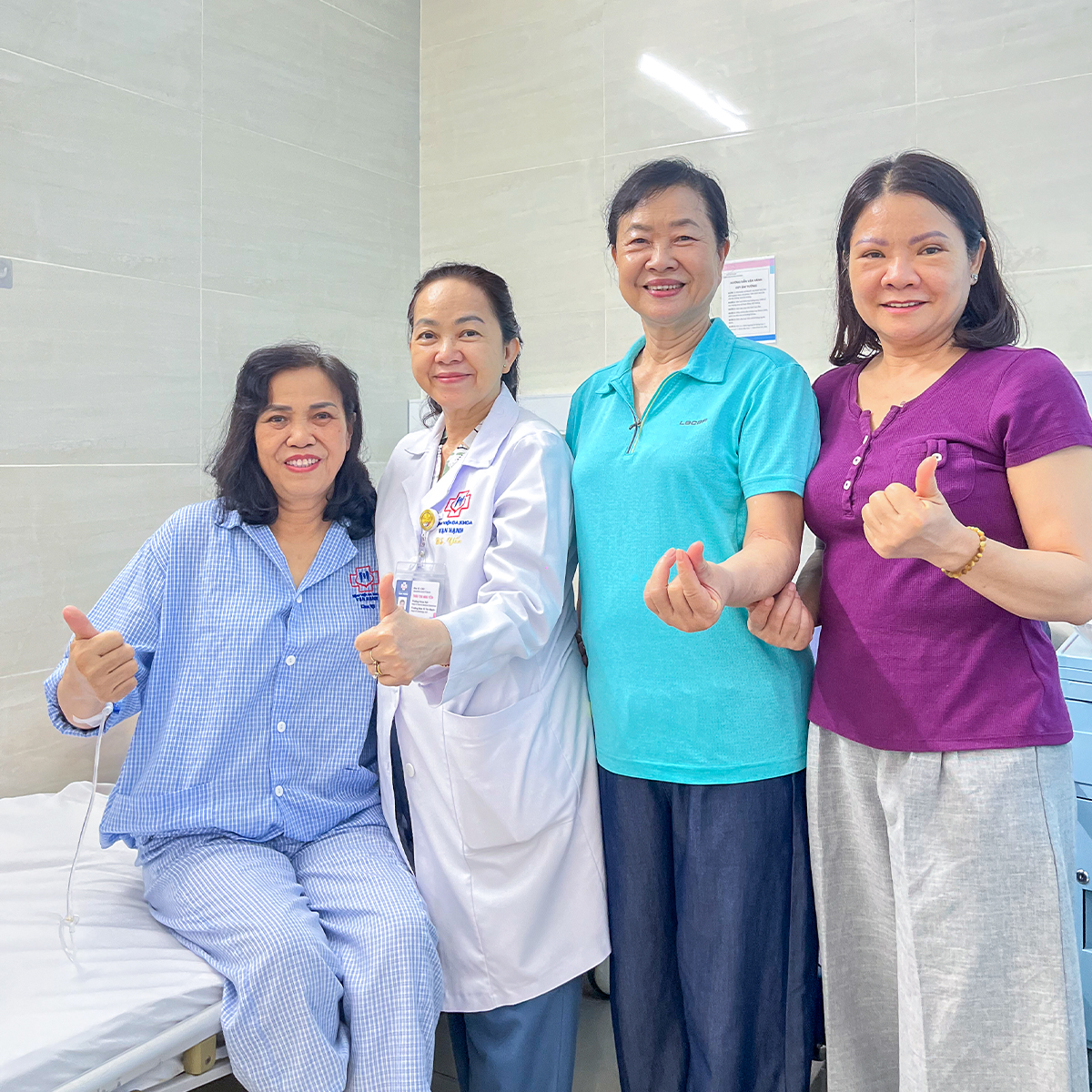 Người bệnh phục hồi rất tốt sau khi được điều trị tại Bệnh viện Đa khoa Vạn Hạnh